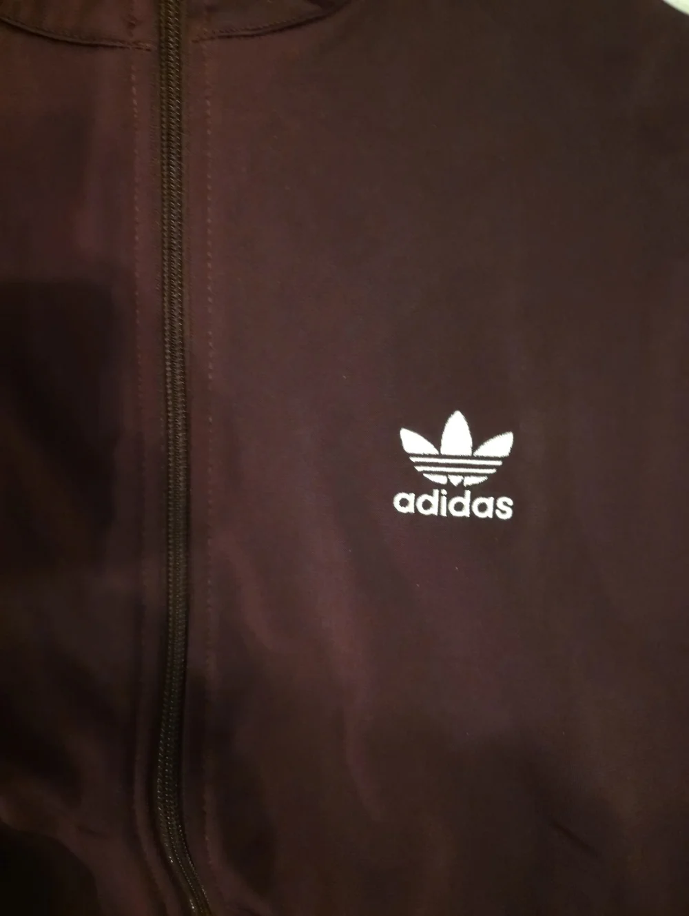 Firebird Mens adidas  Maroon Track Pants with White Side Stripes - Picture 2 of 2